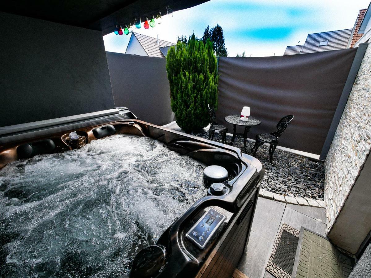 Gites Spa Strasbourg - Studio Romantique, Jacuzzi, Sauna, Terrasse Privee Furdenheim Buitenkant foto